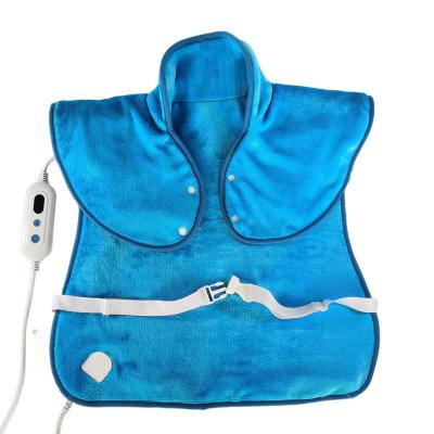 China Overheat Protection 220-240v CE/GS Approval Neck Heated Wrap Heating Pad Ceramic Pain Relief For Back for sale