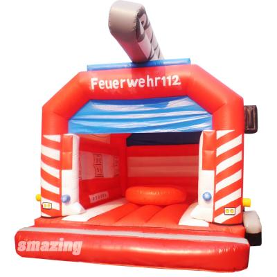 China Inflatable event bouncer house/outdoor/indoor custom fire engine car jumper for kids for sale