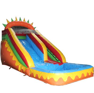 China Outdoor playground inflatable water slide for adults and children year-end 7x3m and inflatable water slide with pool for sale