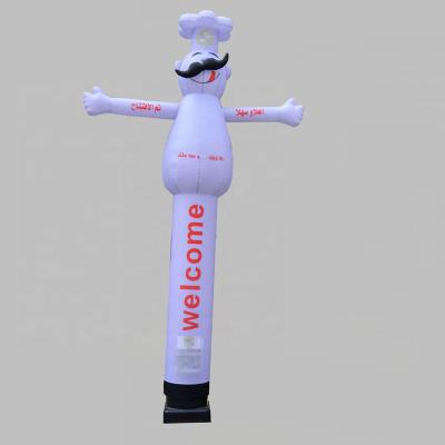 China Outdoor Advertising Restaurant Inflatable Chef Inflatable Air Waving Inflatable Dancer For Sale for sale