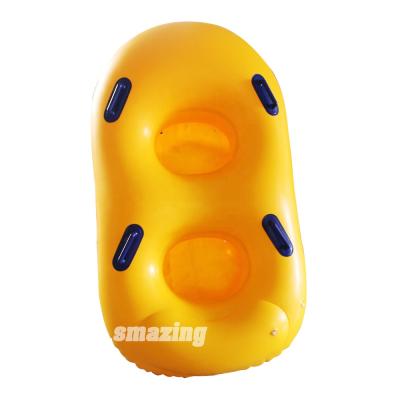 China Outdoor wholesale PVC inflatable double person floating mat/two person inflatable water park for sale for sale