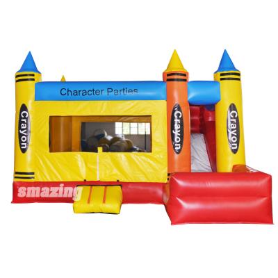 China 2019 Outdoor/Indoor Colorful Castle Inflatable Combo Event/Bouncer Slide for sale