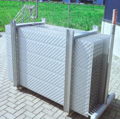 China Liquid Submerged Plate Heat Exchanger Glycol Carrier Liquid Cooler for sale