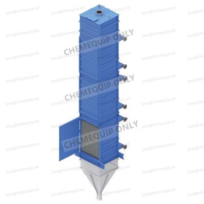 China Urea Cooling Pellets Cooling 304 Plate Flow Bulk Solid Coolant Counter Heat Exchanger for sale