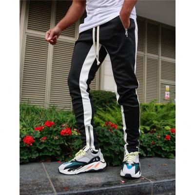 China MLKL001 breathable 2020 for men's sportswear casual custom fashion streetwear sweatpants lane new pants black red for sale