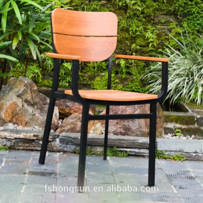 China UV-Resistant Water Proof/Anti-Rust Resistance Ect Hot Sale Outdoor Aluminum Wood Chair Garden Furniture for sale