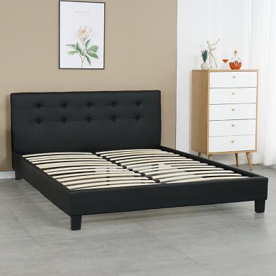 China Sofa Bed Queen And Platform Bed Twin Modern Leather PU Upholstery Frame Bed for sale