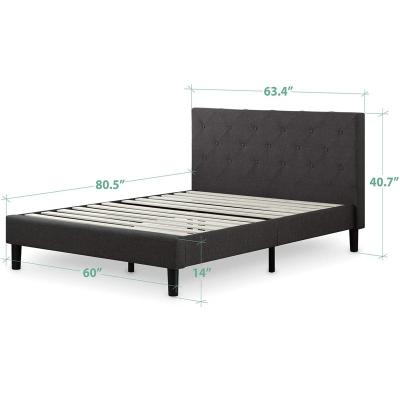 China EUROPEAN Luxury New Product Fabric Design Modern Bedroom Furniture King Size Bed for sale