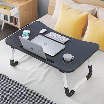 China (Other) Adjustable Laptop Stand for Bed, Portable Bed Tray Table Reading Notebook Holder Laptop Stand with Foldable Legs and Cup Slot for sale