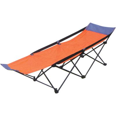 China Lightweight Outdoor Folding Travel 600D Polyester Polyester Portable Camping Bed For Sale for sale