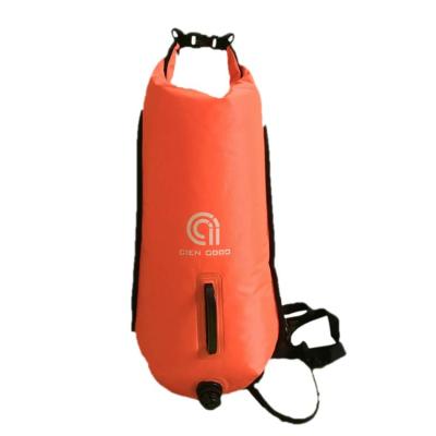 China GOOD Amazon CIEN Lightweight Hot Selling Inflatable Swim Buoy For Buoy Backpack Swimming Dry Bag With Adjustable Strap for sale