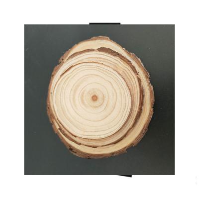 China China Wholesale Customized Round Pine Wood Natural Wooden Drink Coasters Slices for sale