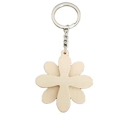 China Wooden Key Chain Rectangle China White Free Logo Key Chain for sale