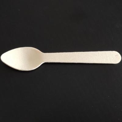 China 140mm Disposable Birch Sourcing Compostable Custom Printed Wooden Spoon for sale