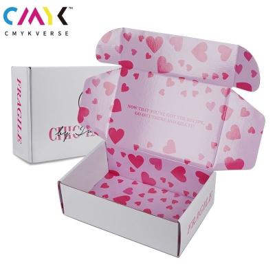 China Recycled Materials Corrugated Paper Folding Mailer Shipping Boxes Custom Your Own Logo For Underwear for sale