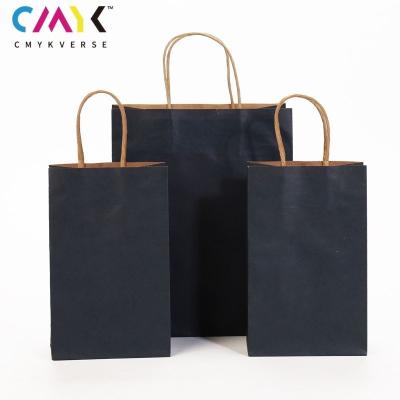 China Best Selling Recyclable Takeout Milk Tea Bubble Tea Bag Jewelry Clothing Kraft Paper Bag for sale