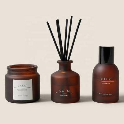 China Private Label Reed Diffuser Stick Bottle Birthday Relaxation Rod Reed Diffuser Sets Luxury With Box Packing for sale