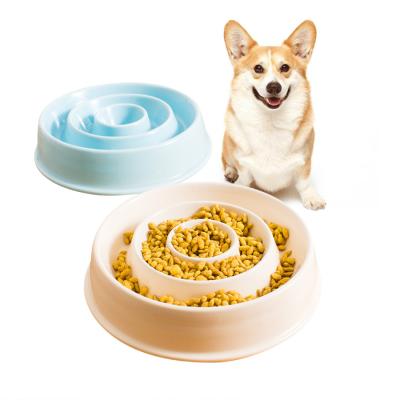 China Sustainable Custom Porcelain Dog Feeding Bowl Ceramic Slow Feeder Pet Bowl Slow Feeder Dog Bowl for sale