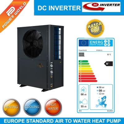 Cina pompa di calore Monobloc dell'invertitore di CC di EVI di 220V 50Hz R410A con il riscaldamento che raffredda acqua calda in vendita