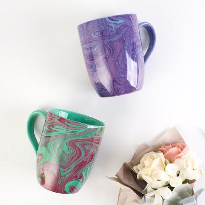 China Sustainable Factory Wholesale Colors Of Canyon Mugs Ceramic Mug Coffee Round Mugs Four Seasons Milk Mug for sale