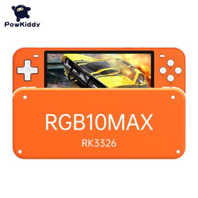 China POWKIDDY RGB10 MAX Retro Open Source System Handheld Game Console RK3326 RGB10 MAX 5. - Inch IPS Screen 3D Rocker Children's Gift RGB10max for sale