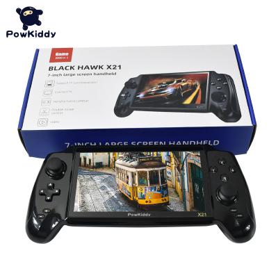 China Support for Games POWKIDDY X.21 7 inch HD Large Screen Multiplayer AV Handheld Video Game Console Output Supports 3000 Retro Games Multiplayer Built-in Games for sale