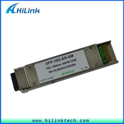 China Cisco switch compatible xfp module XFP-ER 1550nm 40km 10g xfp transceiver for sale