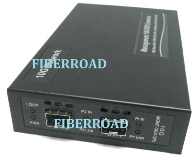 China OEO 10gigabit Media Converter 3R SFP+ to SFP+ Standalone AC 220V DC48V for sale