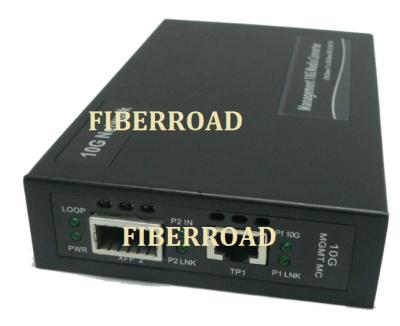 China 10G optical fiber Media Converter SFP+ To Rj45 , Stand Alone Converter for sale