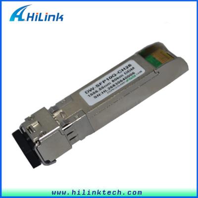 China DWDM network high performance 10g CH26 dwdm sfp transceiver 80km reach with DDM for sale