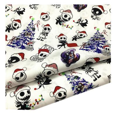 China High quality anti-static fabric knitted Halloween pajama fabric where special printed fabric for sale