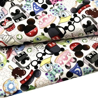 China Digital Printed Fabric Pure Cotton Printed Fabric Cotton Antistatic Cartoon Printed Fabric for sale