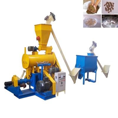 China 1-12mm factory price floating fish feed pellet making extruder machine for sale