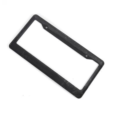 China Making License Plate Frame Professional Luxury Black Rectangle Car Number Plate Zinc Alloy License Plate Frames For Decoration for sale