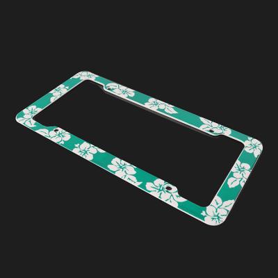 China Making License Plate Frame Wholesale Cute Lightweight Rectangle Car License Plate Decorative Frames for sale