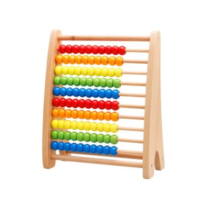 China Eductional Preschool Toys Rainbow Wooden Beads Learning Frame Counting Educational Abacus Toys For Children for sale