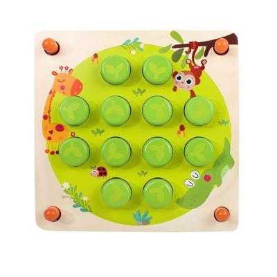 China Preschool Eductional Toys Wooden Forest Memory Matching Board Game Educational Toy for Boys Girls Stimulates Cognitive Skills for sale