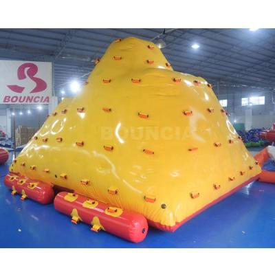 China 0.9mm Commercial Grade PVC Tarpaulin 0.9mm Durable PVC Tarpaulin Inflatable Floating Water Iceberg For Water Pool Games for sale