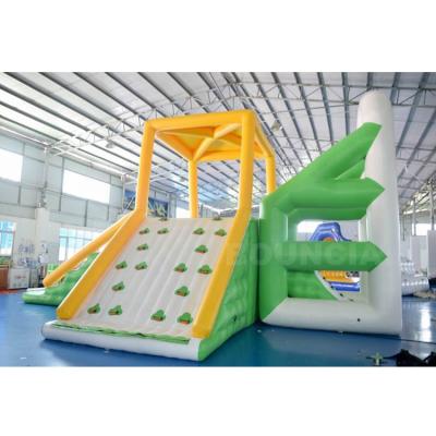 China 0.9mm Commercial Grade Durable PVC Tarpaulin Inflatable Bouncia Floating Water Ride For Water Park Games for sale