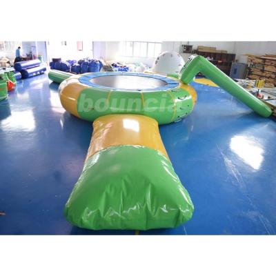 China 0.9mm PVC Tarpaulin New Inflatable Water Blob Trampoline Park For Lake for sale