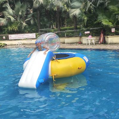 China 2020 0.7mm PVC Tarpaulin Water Trampoline Combo For Water Park Games for sale