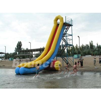 China Commercial grade PVC tarpaulin water park slide, water slide for yacht with durable PVC tarpaulin for sale