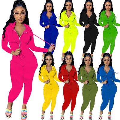 China 2021 New Arrival QUICK DRY Hoodies Pants Set Long Sleeves Two Piece Set Women Clothing for sale