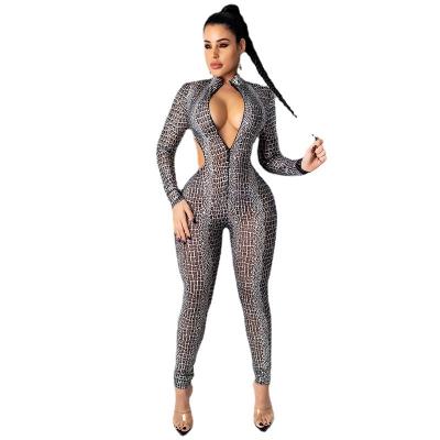 China QUICK DRY Bodycon Overalls Women 2021 One Piece Overalls And Long Sleeve Overalls Womens Rompers for sale