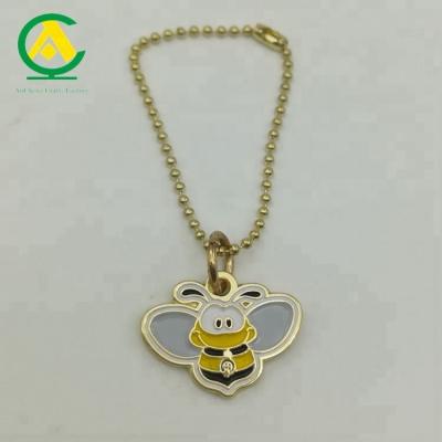 China Wholesale Stainless Steel Metal Enamel Sterling Silver Gold Honey Bee Charm For Bee Jewelry for sale