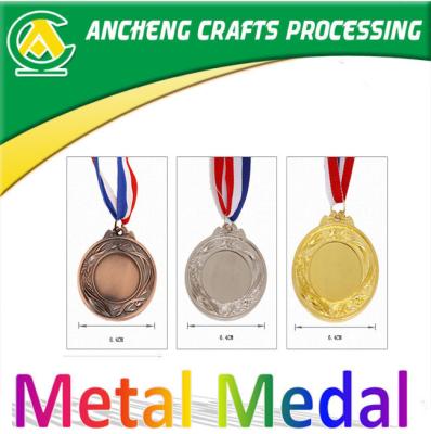 China Global custom brass medal, ribbon medal with ribbon, gold medal, trophy, medallions for sale