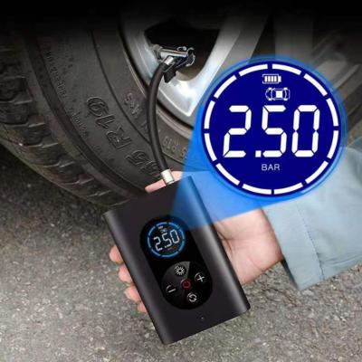 China Inflate Air Products Smart Car Digital Compressor Portable Auto Electric Mini Tire Inflator Wireless Car Fast Compressor for sale