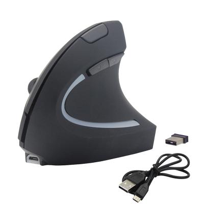 China Professional Wireless Mouses 2.4G USB Optical Wireless Gamer Ergonomic 1600DPI Vertical Wireless Mouse for sale