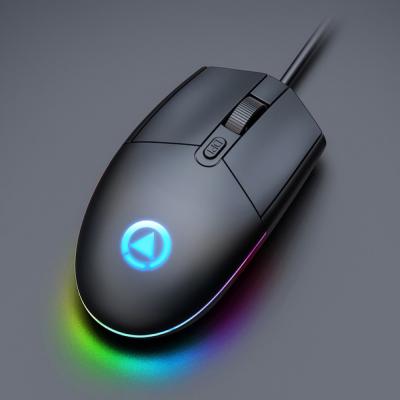 China Mini New Fashion Optical Wired Mouse USB Wired Gaming Mouse With RGB Led Lights For PC Laptop Computer for sale