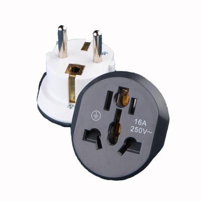 China 16A Residential/General Purpose German Standard Adapter Socket for Germany, Indonesia, South Korea, France for sale